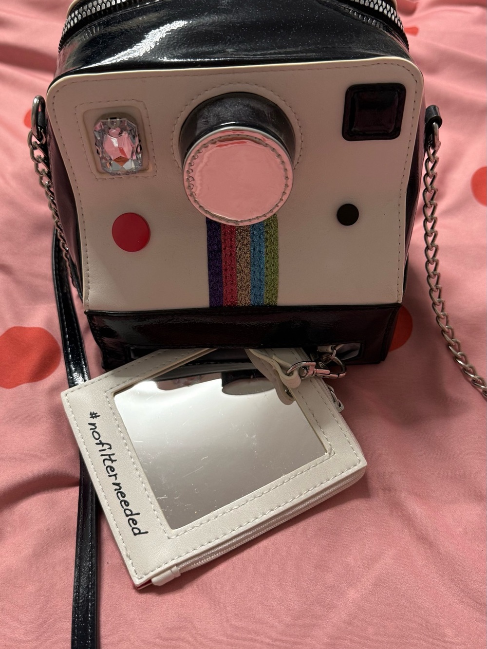 Betsey Johnson kitsch Camera-Shaped crossbody bag